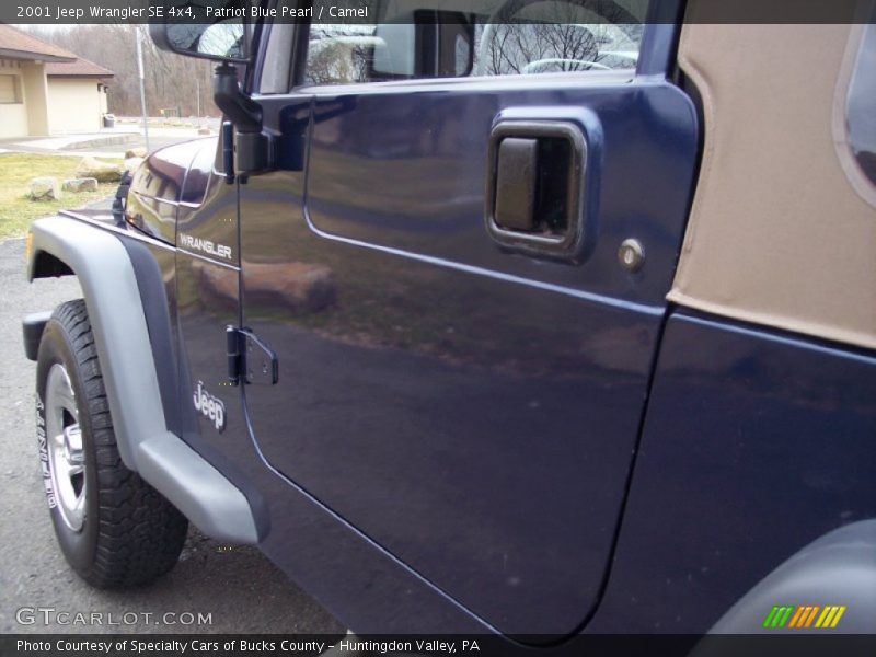 Patriot Blue Pearl / Camel 2001 Jeep Wrangler SE 4x4