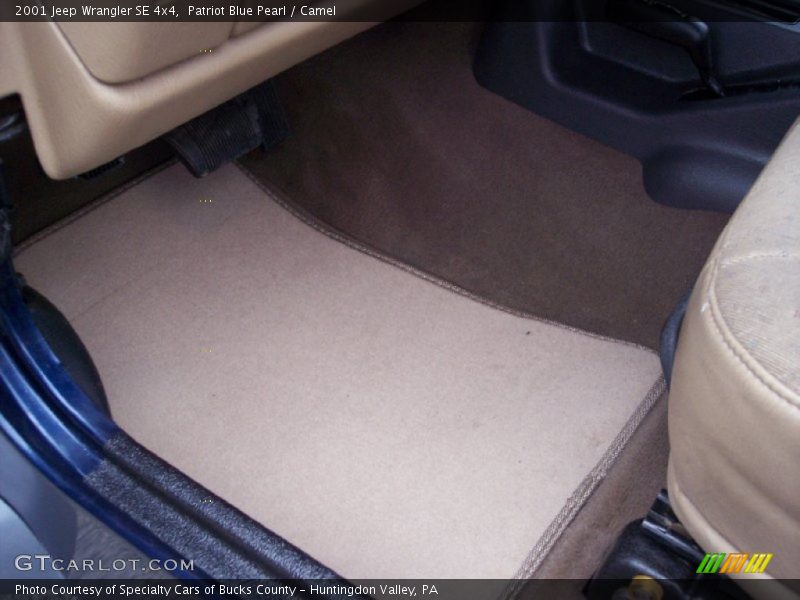 Patriot Blue Pearl / Camel 2001 Jeep Wrangler SE 4x4