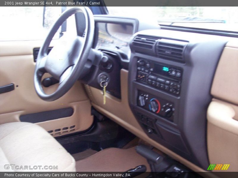 Patriot Blue Pearl / Camel 2001 Jeep Wrangler SE 4x4