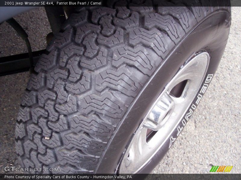 Patriot Blue Pearl / Camel 2001 Jeep Wrangler SE 4x4