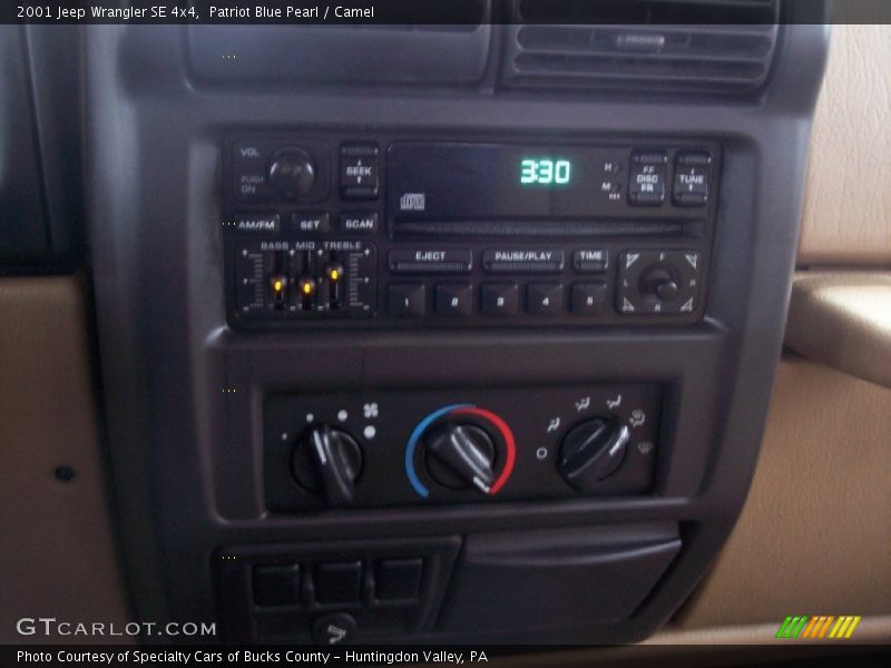 Patriot Blue Pearl / Camel 2001 Jeep Wrangler SE 4x4