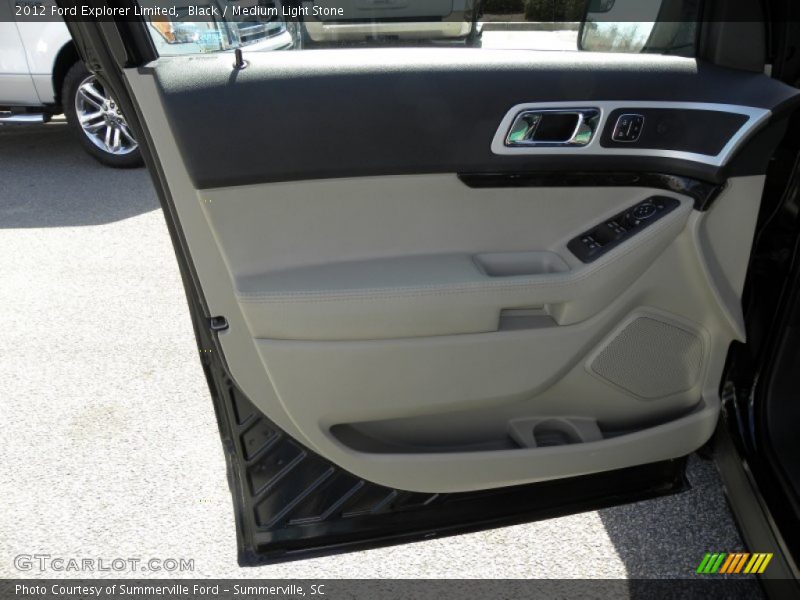 Black / Medium Light Stone 2012 Ford Explorer Limited