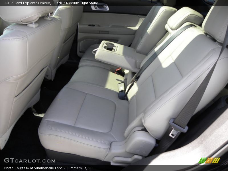 Black / Medium Light Stone 2012 Ford Explorer Limited