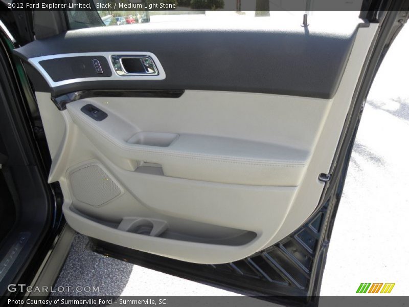 Black / Medium Light Stone 2012 Ford Explorer Limited