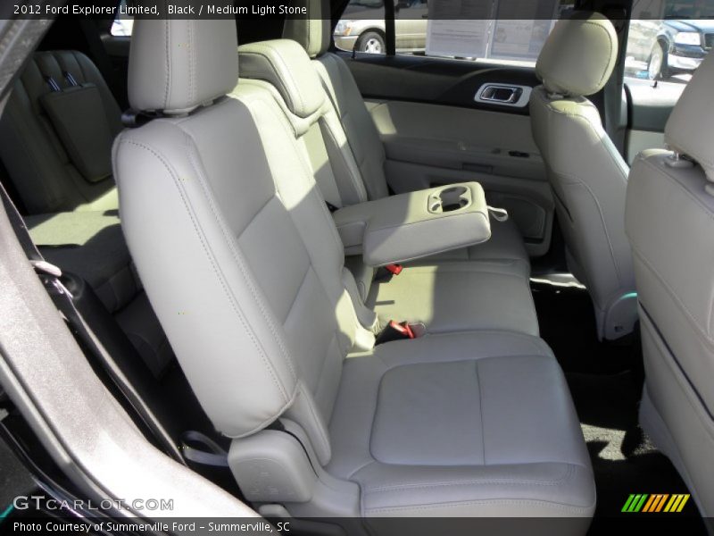 Black / Medium Light Stone 2012 Ford Explorer Limited