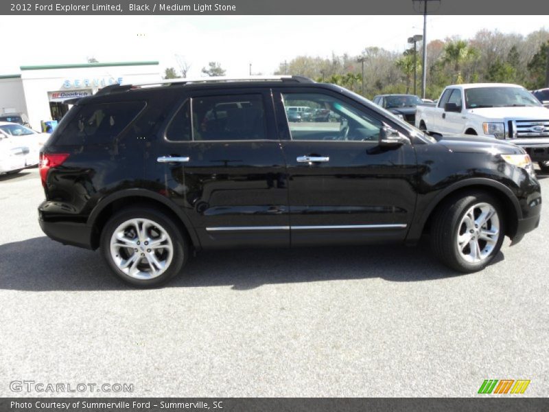 Black / Medium Light Stone 2012 Ford Explorer Limited