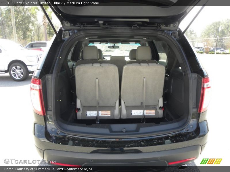 Black / Medium Light Stone 2012 Ford Explorer Limited