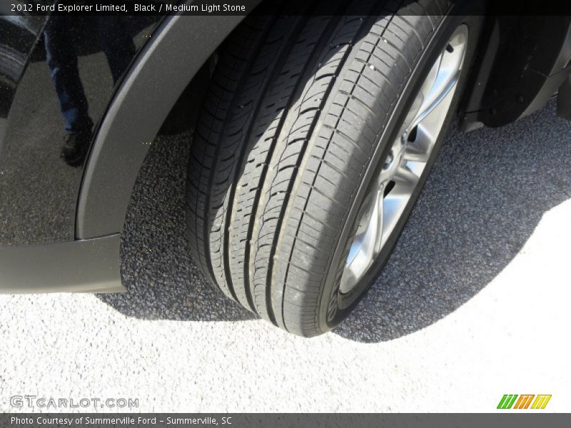 Black / Medium Light Stone 2012 Ford Explorer Limited