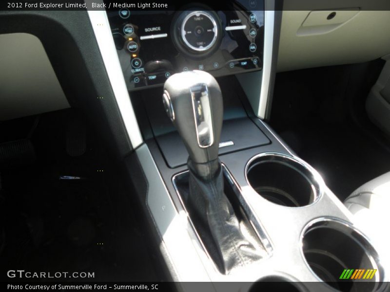 Black / Medium Light Stone 2012 Ford Explorer Limited