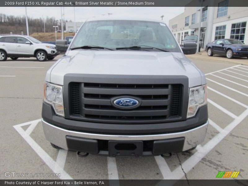 Brilliant Silver Metallic / Stone/Medium Stone 2009 Ford F150 XL Regular Cab 4x4