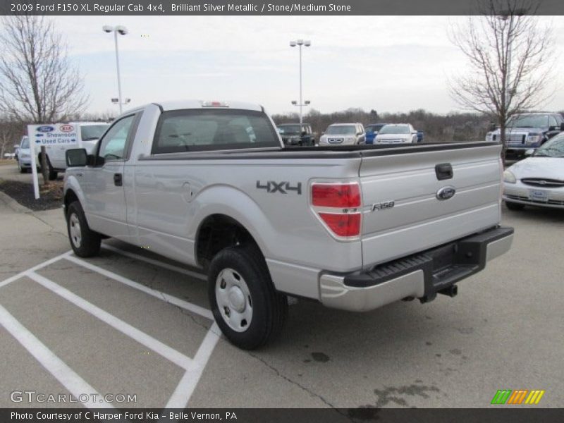 Brilliant Silver Metallic / Stone/Medium Stone 2009 Ford F150 XL Regular Cab 4x4