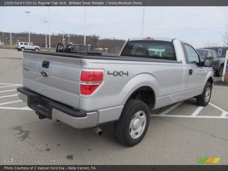 Brilliant Silver Metallic / Stone/Medium Stone 2009 Ford F150 XL Regular Cab 4x4