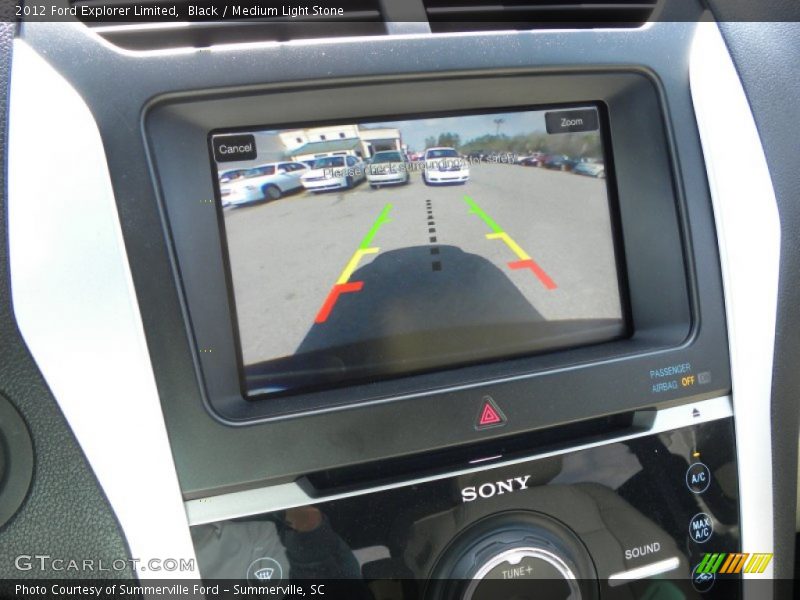 Black / Medium Light Stone 2012 Ford Explorer Limited