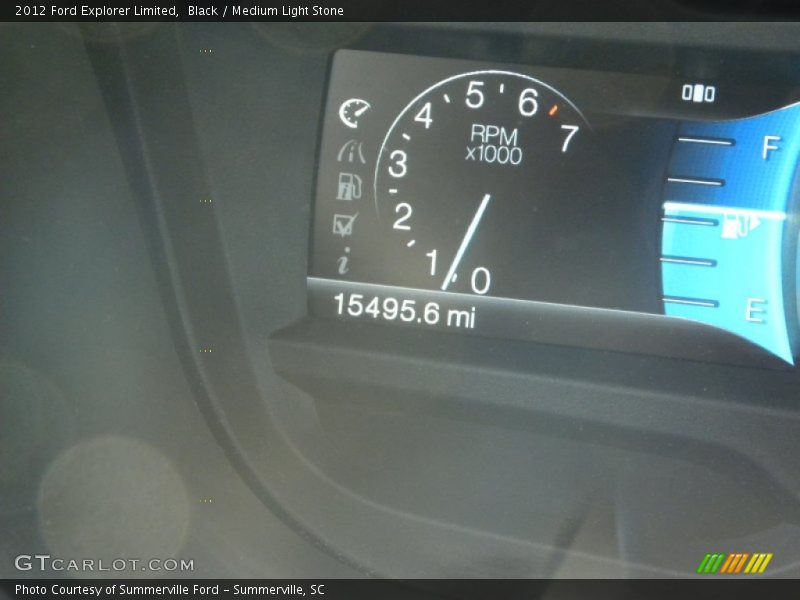Black / Medium Light Stone 2012 Ford Explorer Limited
