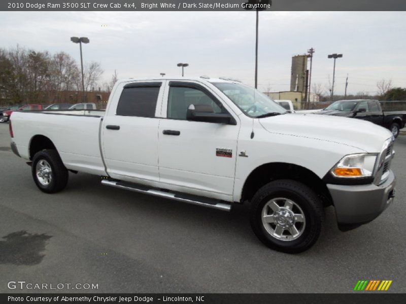 Bright White / Dark Slate/Medium Graystone 2010 Dodge Ram 3500 SLT Crew Cab 4x4