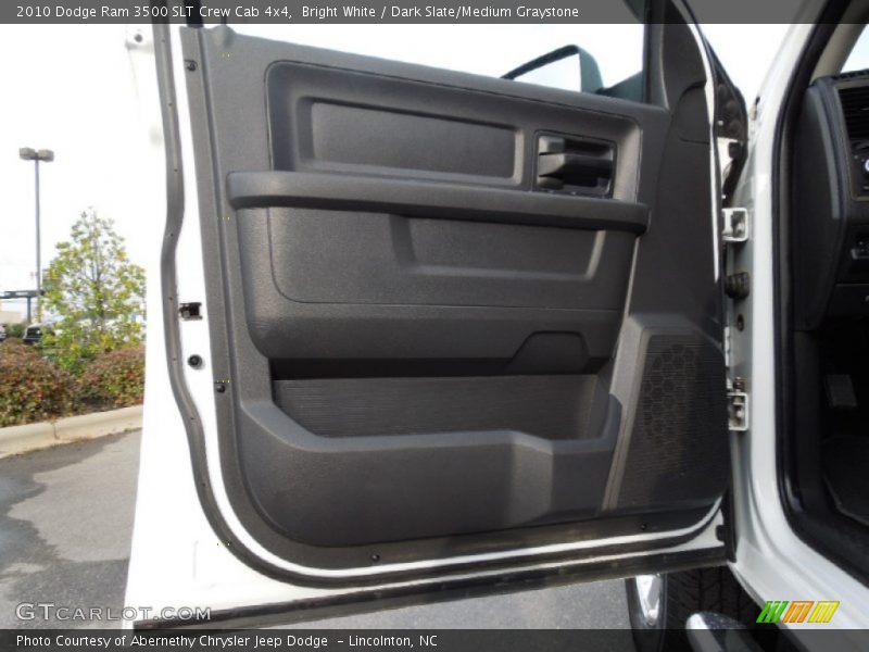 Bright White / Dark Slate/Medium Graystone 2010 Dodge Ram 3500 SLT Crew Cab 4x4