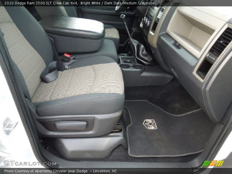 Bright White / Dark Slate/Medium Graystone 2010 Dodge Ram 3500 SLT Crew Cab 4x4