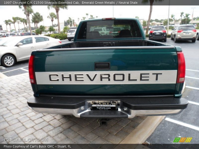 Emerald Green Metallic / Neutral Shale 1997 Chevrolet C/K C1500 Silverado Extended Cab