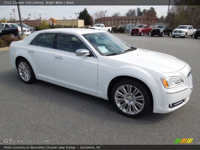 Bright White / Black 2012 Chrysler 300 Limited