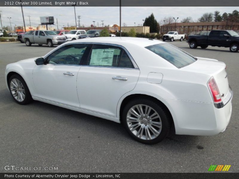 Bright White / Black 2012 Chrysler 300 Limited