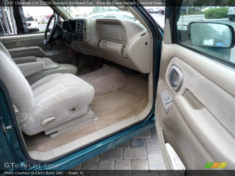 Emerald Green Metallic / Neutral Shale 1997 Chevrolet C/K C1500 Silverado Extended Cab
