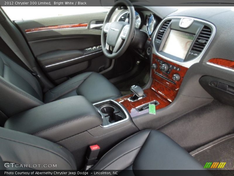 Bright White / Black 2012 Chrysler 300 Limited