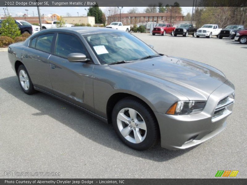 Tungsten Metallic / Black 2012 Dodge Charger SE