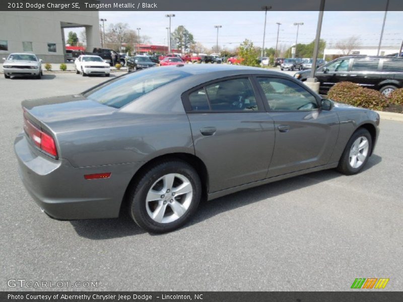 Tungsten Metallic / Black 2012 Dodge Charger SE