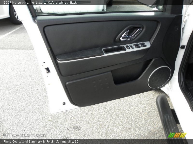 Oxford White / Black 2007 Mercury Mariner Luxury