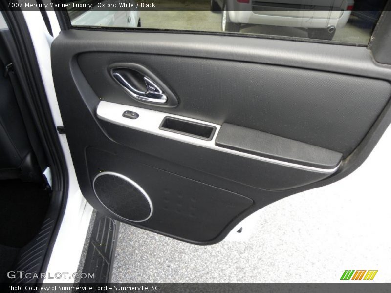 Oxford White / Black 2007 Mercury Mariner Luxury