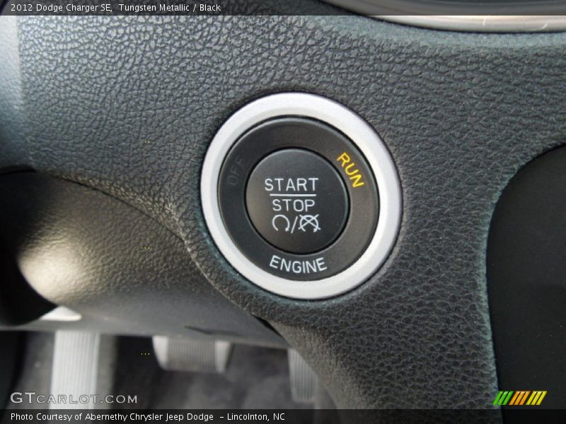 Tungsten Metallic / Black 2012 Dodge Charger SE