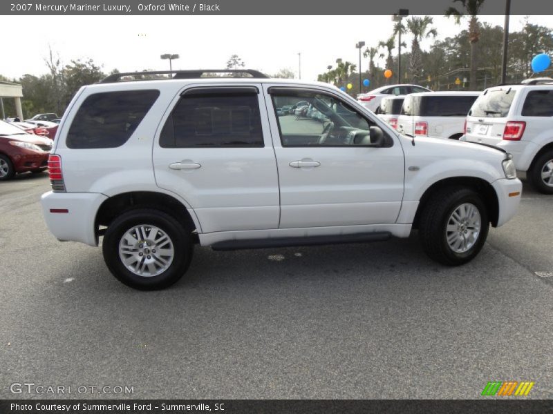 Oxford White / Black 2007 Mercury Mariner Luxury