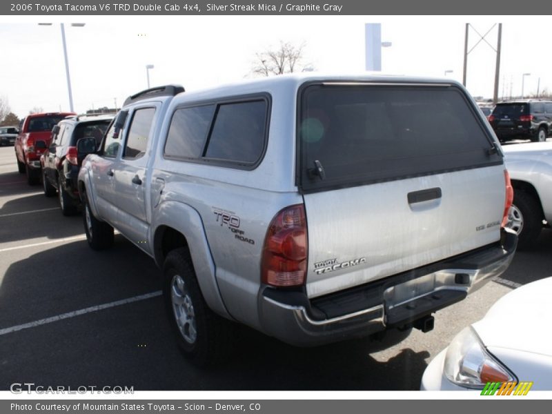 Silver Streak Mica / Graphite Gray 2006 Toyota Tacoma V6 TRD Double Cab 4x4