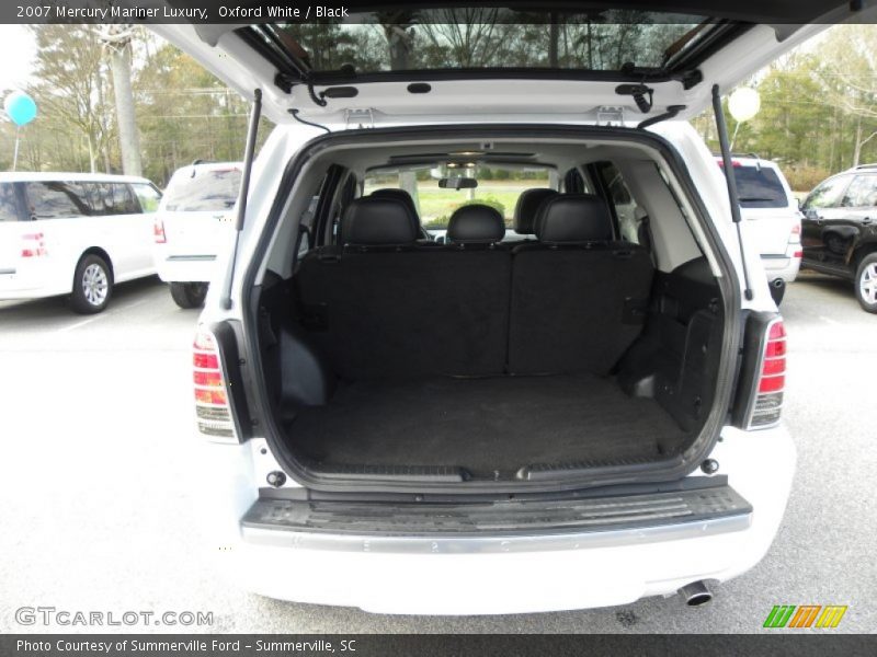 Oxford White / Black 2007 Mercury Mariner Luxury