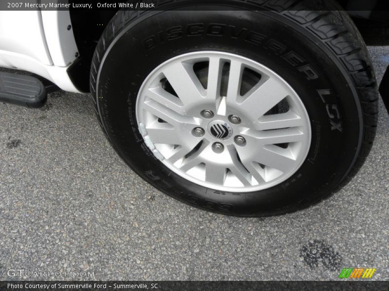 Oxford White / Black 2007 Mercury Mariner Luxury