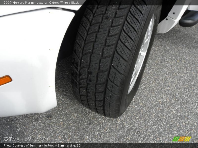 Oxford White / Black 2007 Mercury Mariner Luxury