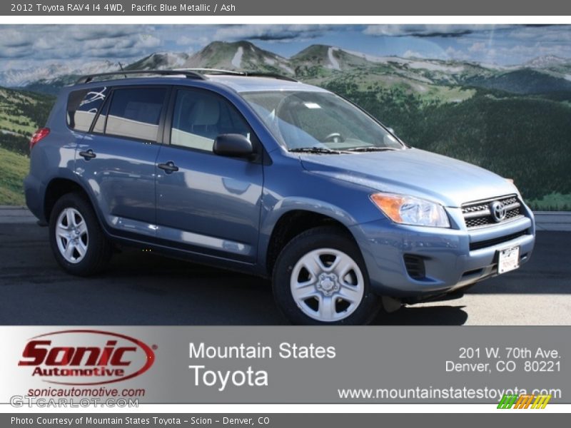 Pacific Blue Metallic / Ash 2012 Toyota RAV4 I4 4WD