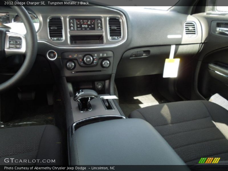 Tungsten Metallic / Black 2012 Dodge Charger SE