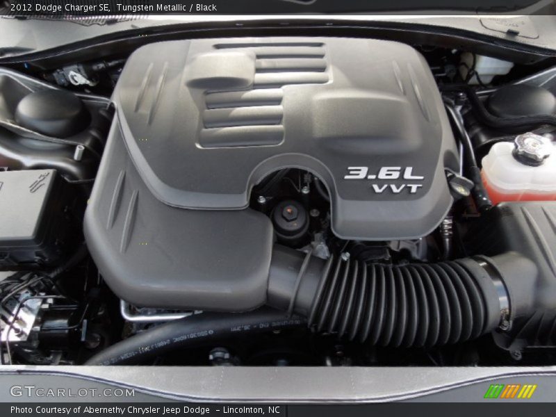 Tungsten Metallic / Black 2012 Dodge Charger SE