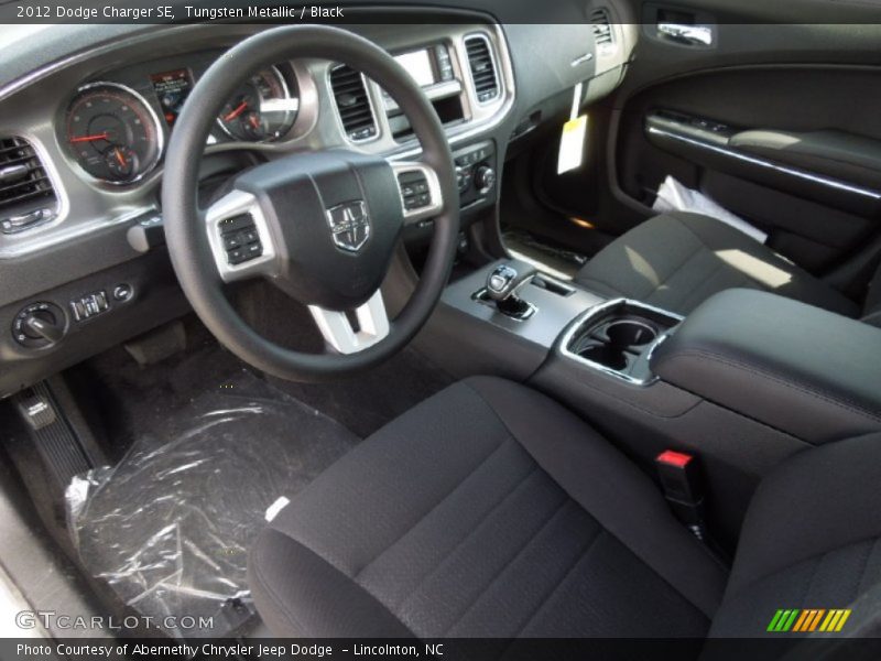 Tungsten Metallic / Black 2012 Dodge Charger SE