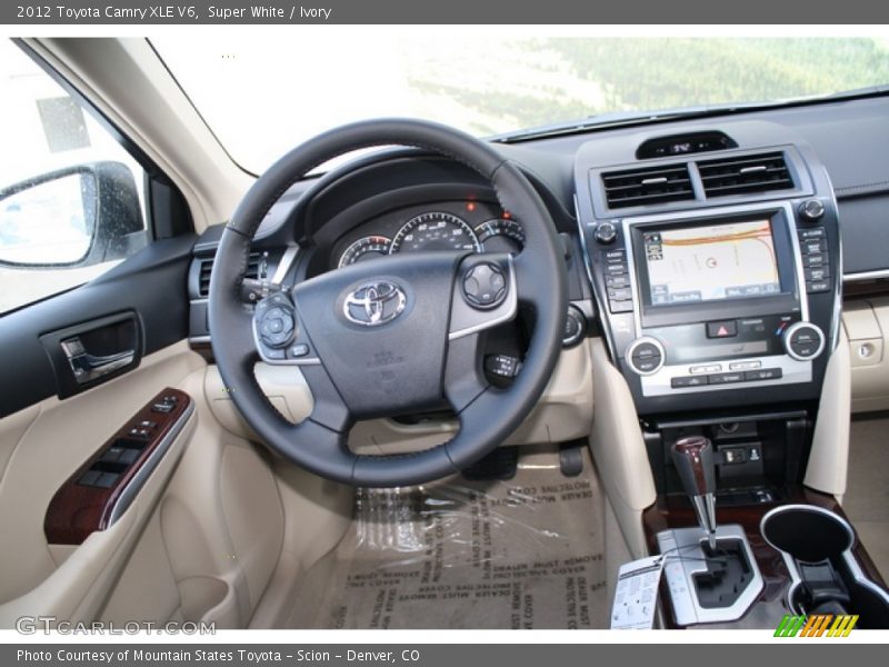 Super White / Ivory 2012 Toyota Camry XLE V6