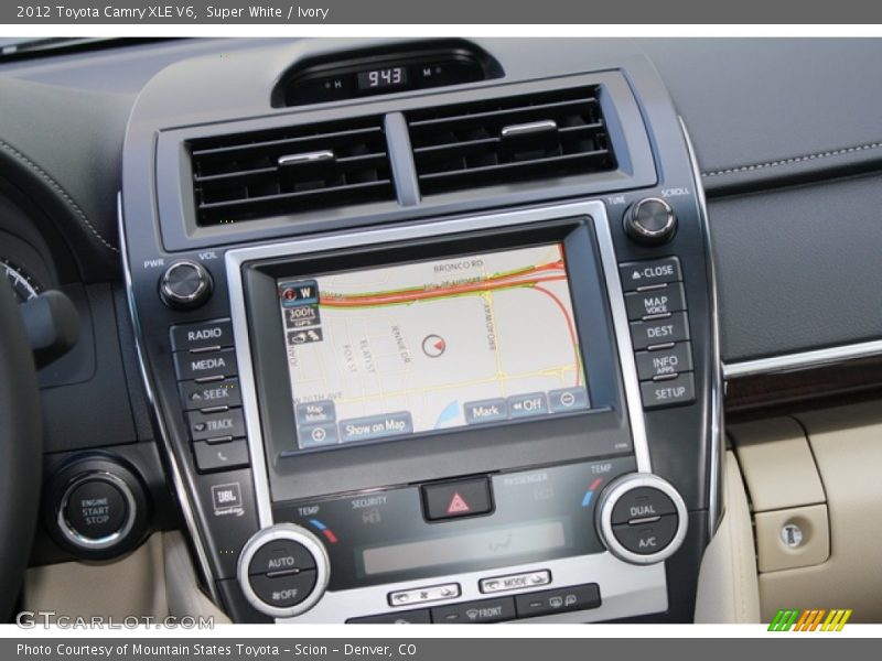Super White / Ivory 2012 Toyota Camry XLE V6