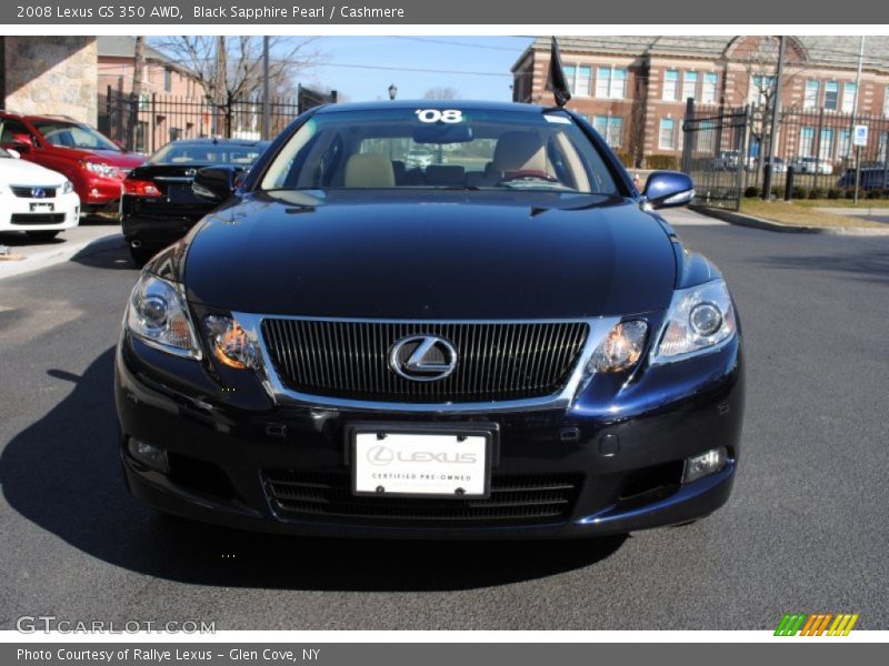 Black Sapphire Pearl / Cashmere 2008 Lexus GS 350 AWD