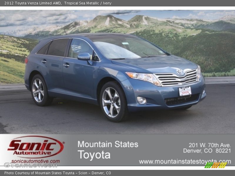 Tropical Sea Metallic / Ivory 2012 Toyota Venza Limited AWD