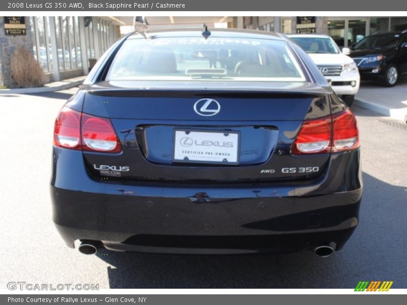 Black Sapphire Pearl / Cashmere 2008 Lexus GS 350 AWD