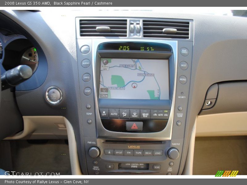 Black Sapphire Pearl / Cashmere 2008 Lexus GS 350 AWD