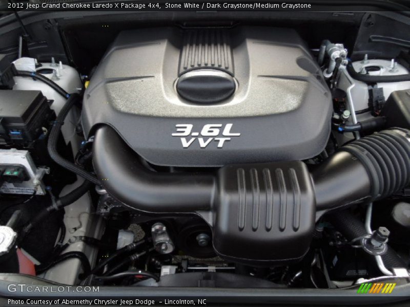  2012 Grand Cherokee Laredo X Package 4x4 Engine - 3.6 Liter DOHC 24-Valve VVT V6