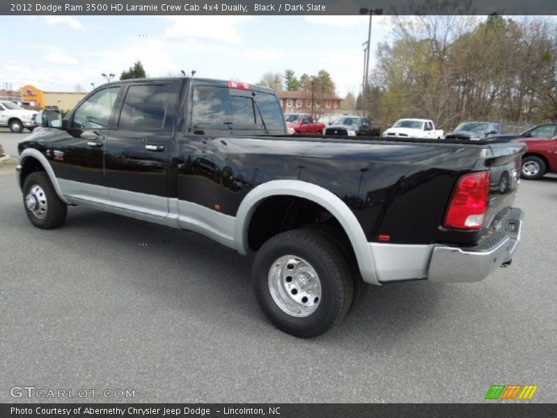 Black / Dark Slate 2012 Dodge Ram 3500 HD Laramie Crew Cab 4x4 Dually