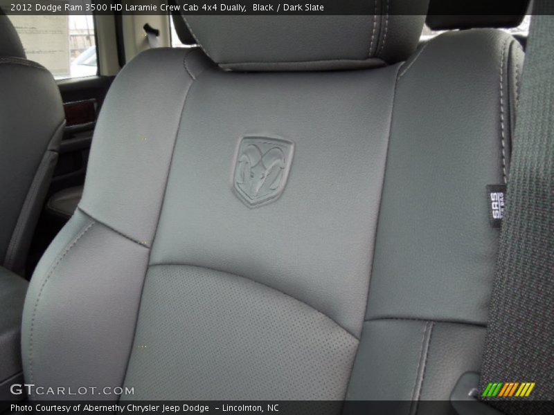 Black / Dark Slate 2012 Dodge Ram 3500 HD Laramie Crew Cab 4x4 Dually