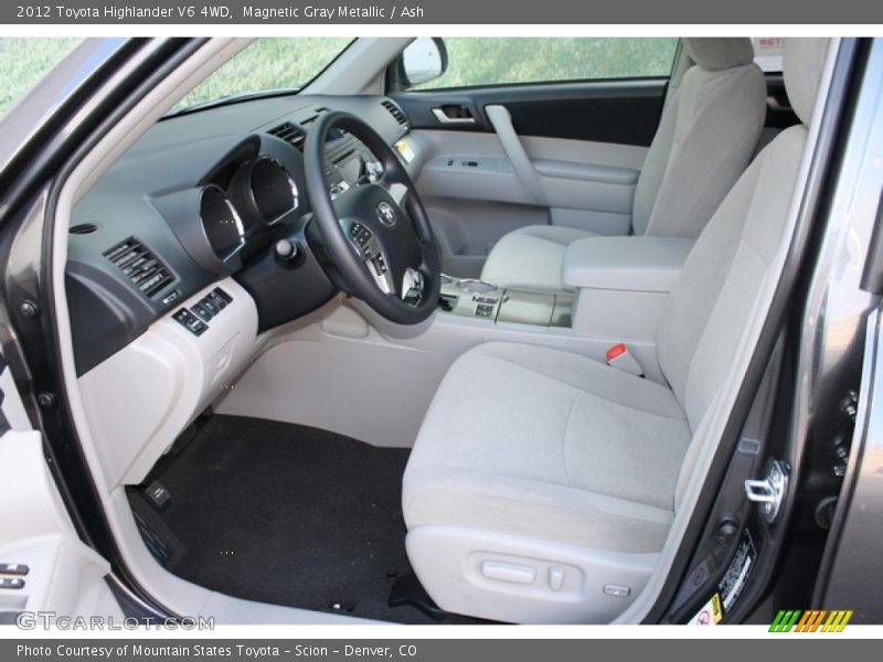 Magnetic Gray Metallic / Ash 2012 Toyota Highlander V6 4WD